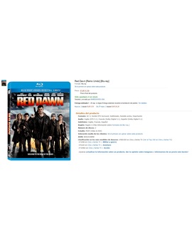 RED DAWN (amanecer rojo) AMAZON