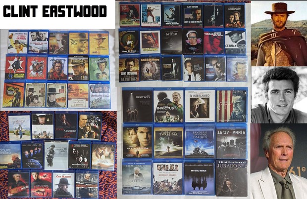 Mi coleccion en Formato Fisico (Bluray) de Clint Eastwood 
