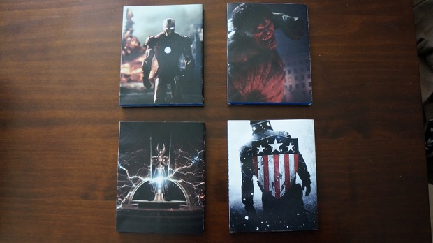 4 Slipcovers marvel fase 1 (Trasera)