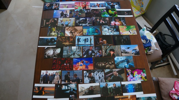 Algunas fotos imprimidas para decorar la pared (total 168fotos)