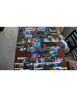 Algunas fotos imprimidas para decorar la pared (total 168fotos)
