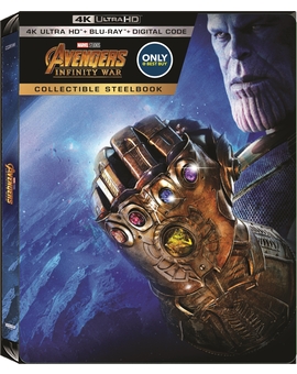 Portada Steelbook de Infinity War de Best Buy