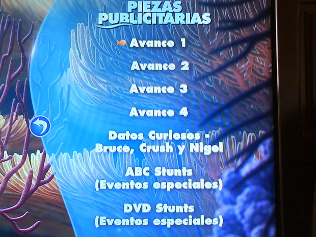 extras buscando a nemo, disco usa 5/6
