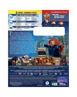 Brave USA (no hace falta comprar el Blu-ray 3d para tener disco adicional de extras)