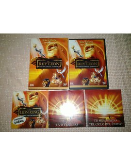 DVD El Rey León con funda de cartón y 3 discos de extras inéditos independientes precintados