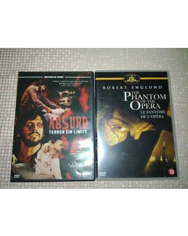 DVD's: Absurd de Joe D' Amato (Terror Serie B) y El Fantasma de la Opera (Versión 1989 protagonizada por Robert Englund)