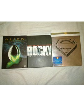 Peliculones DVD's: Alien quadrilogy, Saga Rocky, Saga Superman 