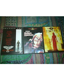 DVD's: El Cuervo, Muñeco Diabolico, Carrie