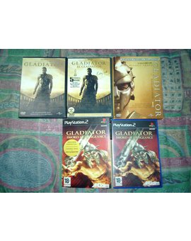 Colección DVD Gladiator + Pack: Videojuego Gladiator Sword of Vengeance PS2 + Gladiator edición especial 2 Discos DVD, Gladiator 1 Disco, Gladiator 3 Discos Ver. Extenida
