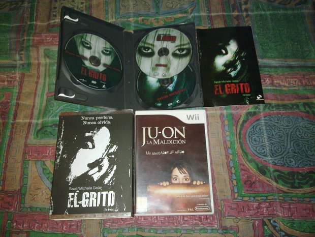 Contenido DVD El Grito Edición Coleccionista 3 Discos y Videojuego Wii Ju-On La Maldición