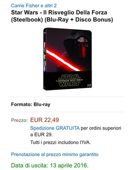 Y si la compramos en AMAZON.IT y encima una semana antes???