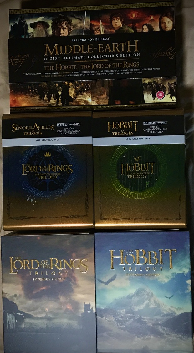 mis ediciones 4k de la tierra media