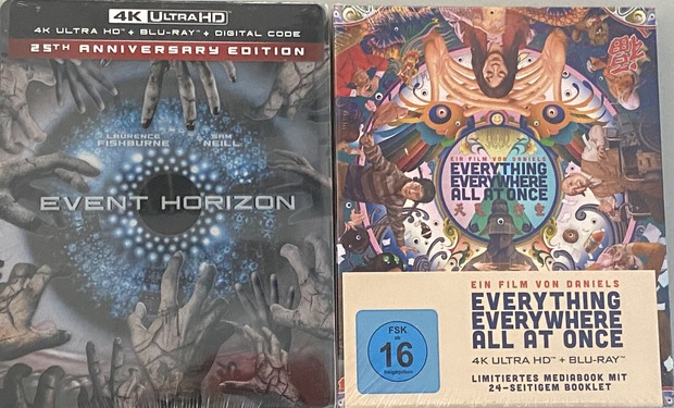 Event horizon USA y everythig everywhere all at once digibook alemán