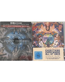 Event horizon USA y everythig everywhere all at once digibook alemán