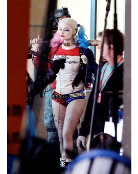 Margot Robbie como Harley Quinn en sel set de Suicide Squad