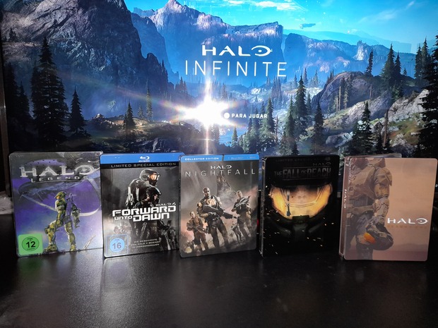 Foto familia completa de Halo Blu-Ray