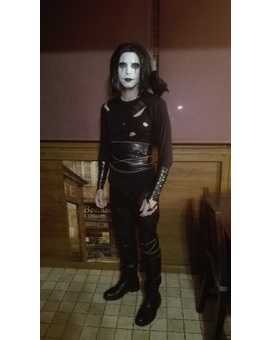 De esta guisa salí anoche a celebrar Halloween.