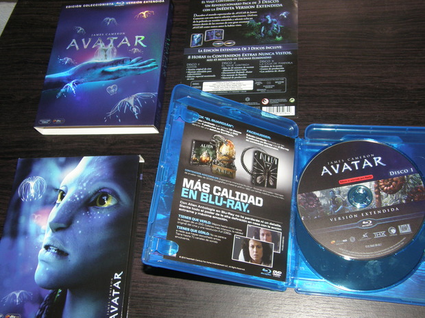 Avatar, edición extendida (Blu-ray) (interior)
