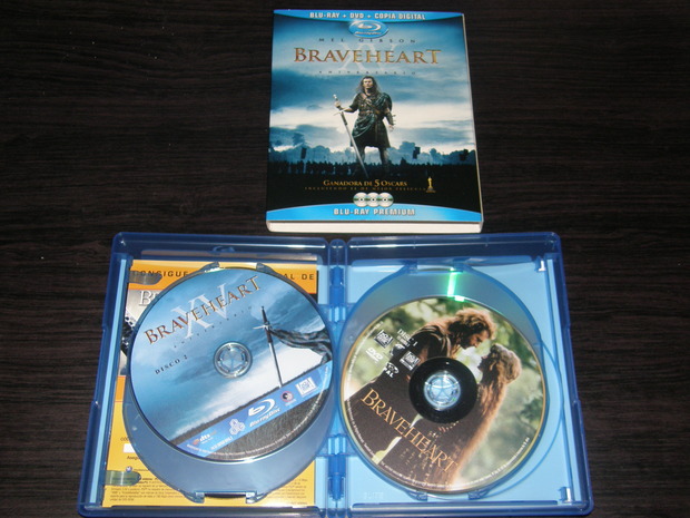 Braveheart, combo Blu-ray+DVD+Copia digital (interior)