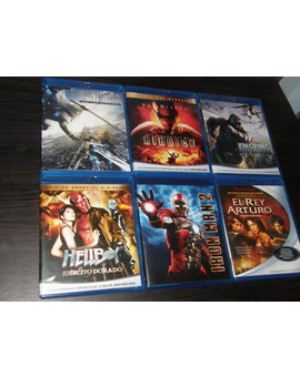 Varios Blu-ray (Advent Children, Las Crónicas de Riddick, King Kong, Hellboy II, Iron Man 2, El Rey Arturo)  