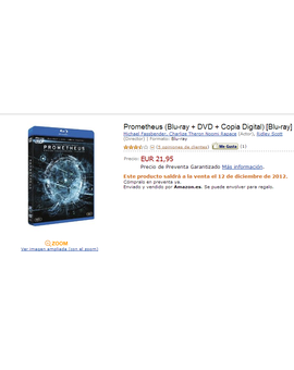 Prometheus 3D, error de Amazon?
