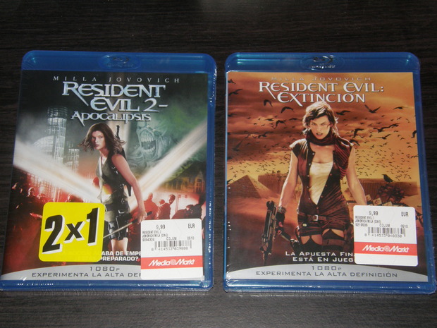 2x1 MediaMarkt (Resident Evil: Apocalypse & Resident Evil: Extinction)