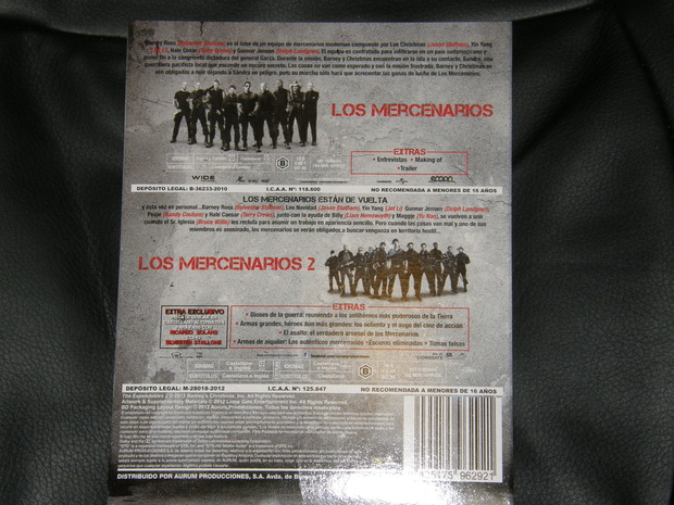 Pack Los Mercenarios 2/4