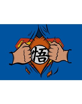 Particular homenaje a Man Of Steel y Dragon Ball.