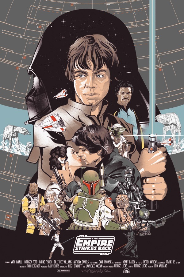 STAR WARS V póster de VINCENT RAPHAEL ASEO