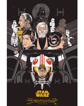STAR WARS IV póster de VINCENT RAPHAEL ASEO