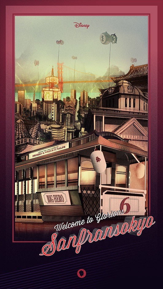 BIG HERO 6 póster de LUKE BUTLAND