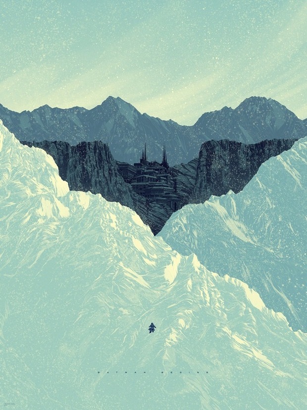 BATMAN BEGINS póster de KEVIN TONG