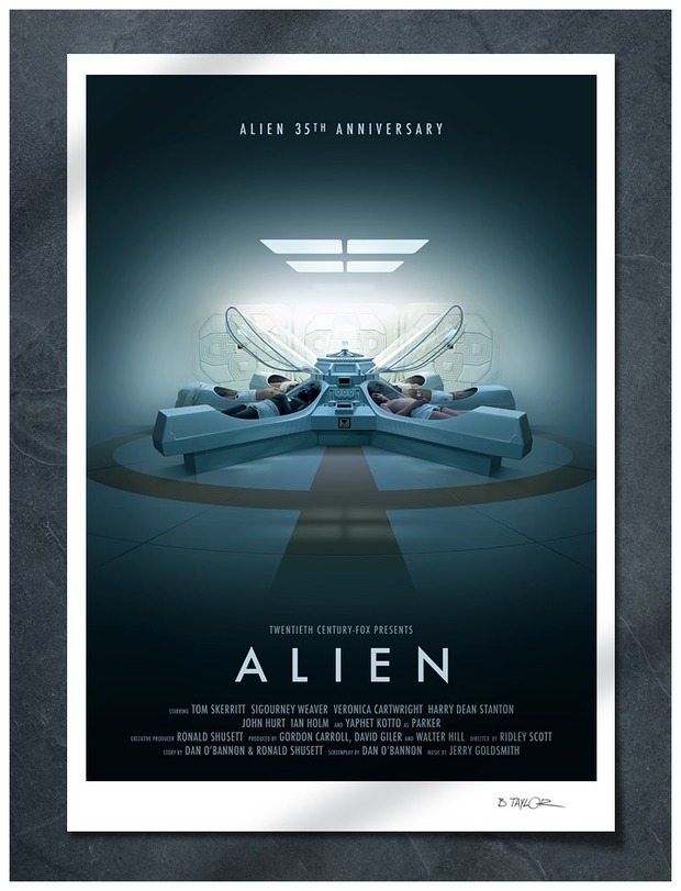 ALIEN póster 35 ANIVERSARIO de BRIAN TAYLOR
