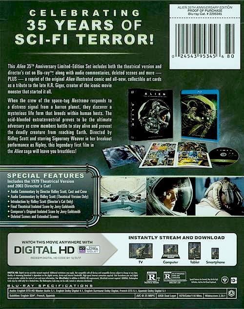 ALIEN 35 ANIVERSARIO edición USA 2