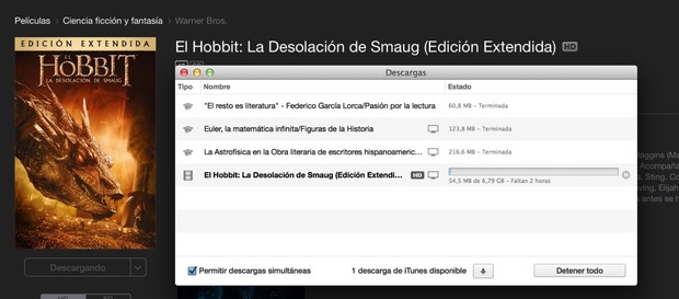 Ya está disponible EL HOBBIT. LA DESOLACIÓN DE SMAUG. EDICIÓN EXTENDIDA en iTunes