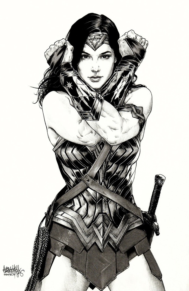 GAL GADOT como WONDER WOMAN por GARNABIEL KRAKEN