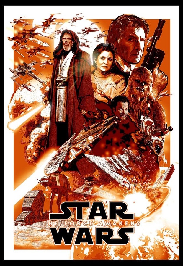 STAR WARS VII póster de TONY HARRIS