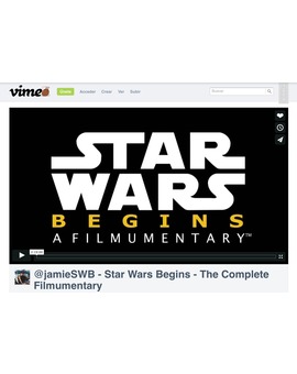 STAR WARS BEGINGS A FILMUMENTARY de JAMIE BENNING 2 horas 19 con imagenes nunca vistas