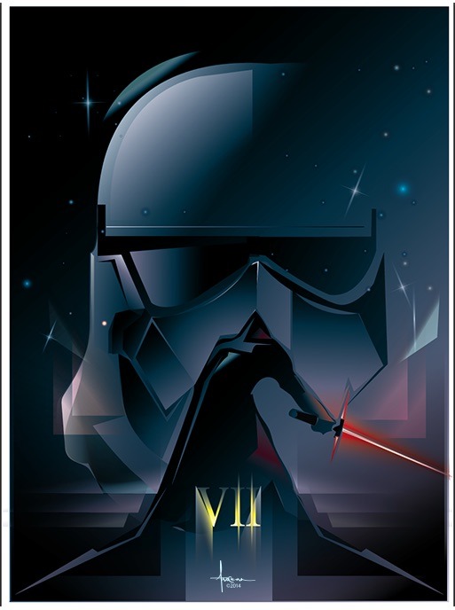 STAR WARS VII póster de ORLANDO AROCENA