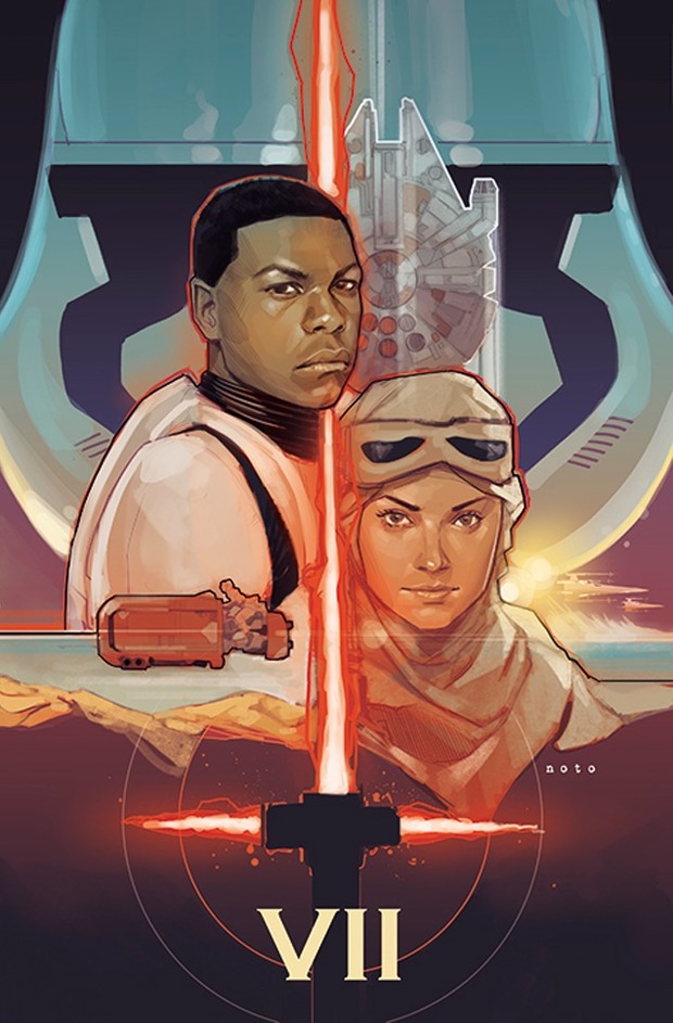 STAR WARS VII póster de PHIL NOTO