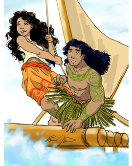 Diseño para MOANA ¿A quién de estos dos personajes pondrá la voz DWAYNE JOHNSON?