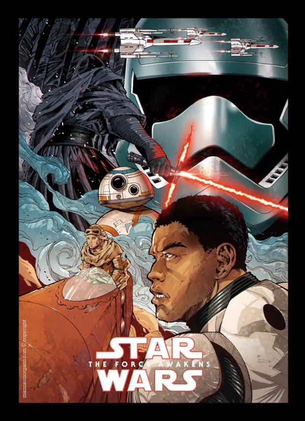 STAR WARS VII póster de MANUEL MORGADO