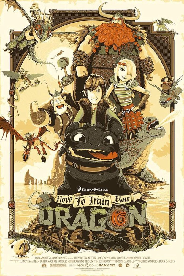 COMO ENTRENAR A TU DRAGÓN póster de PATRICK CONNAN