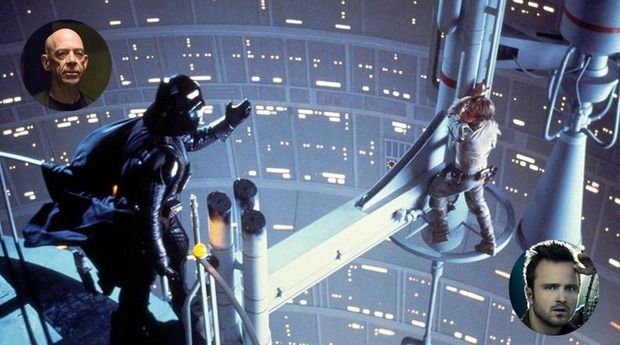 JASON REITMAN (Director), AARON PAUL (Luke), J.K.SIMMONS (Darh Vader).. y EL IMPERIO CONTRAATACA