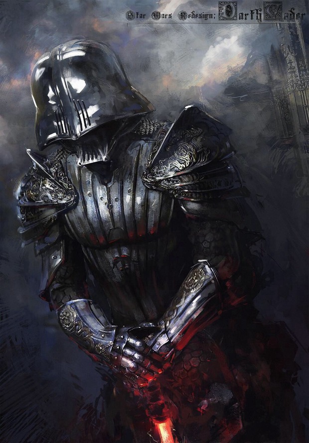 DARTH VADER MEDIEVAL por KLAUSS WITTMANN
