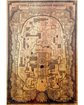 Plano del TEMPLO DE LOS GUERREROS CHACHAPOYAS por ANTHONY PETRIE