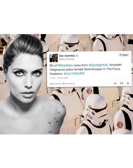 AMYBETH HARGREAVES será la primera mujer STORMTROOPER 