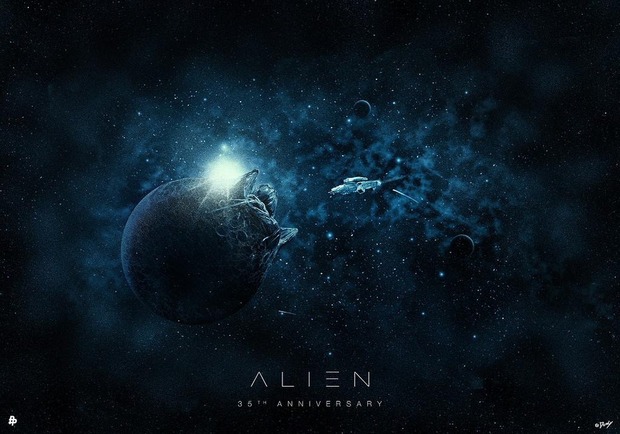 ALIEN 35 ANIVERSARIO póster de DOALY