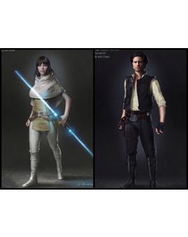 FELICITY JONES y EDGAR RAMÍREZ como HAN SOLO según JESÚS CONDE