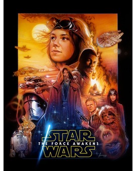 STAR WARS VII póster de ADAM SCHICKLING